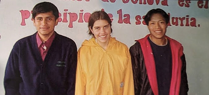 hectorgrad A group photo of three teenagers, a boy, a girl, and another boy. Hector is the teen on the right.