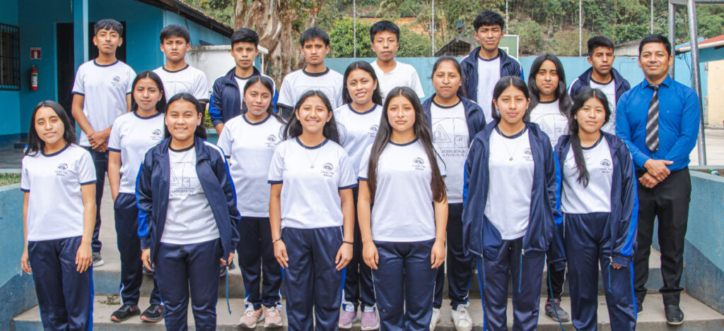 Tim & Meryk's Sponsor Class Today A class of junior high students and their teacher posing for their support a class picture